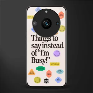 10 Things To Say Phone Case for Realme 11 Pro | Glass Case