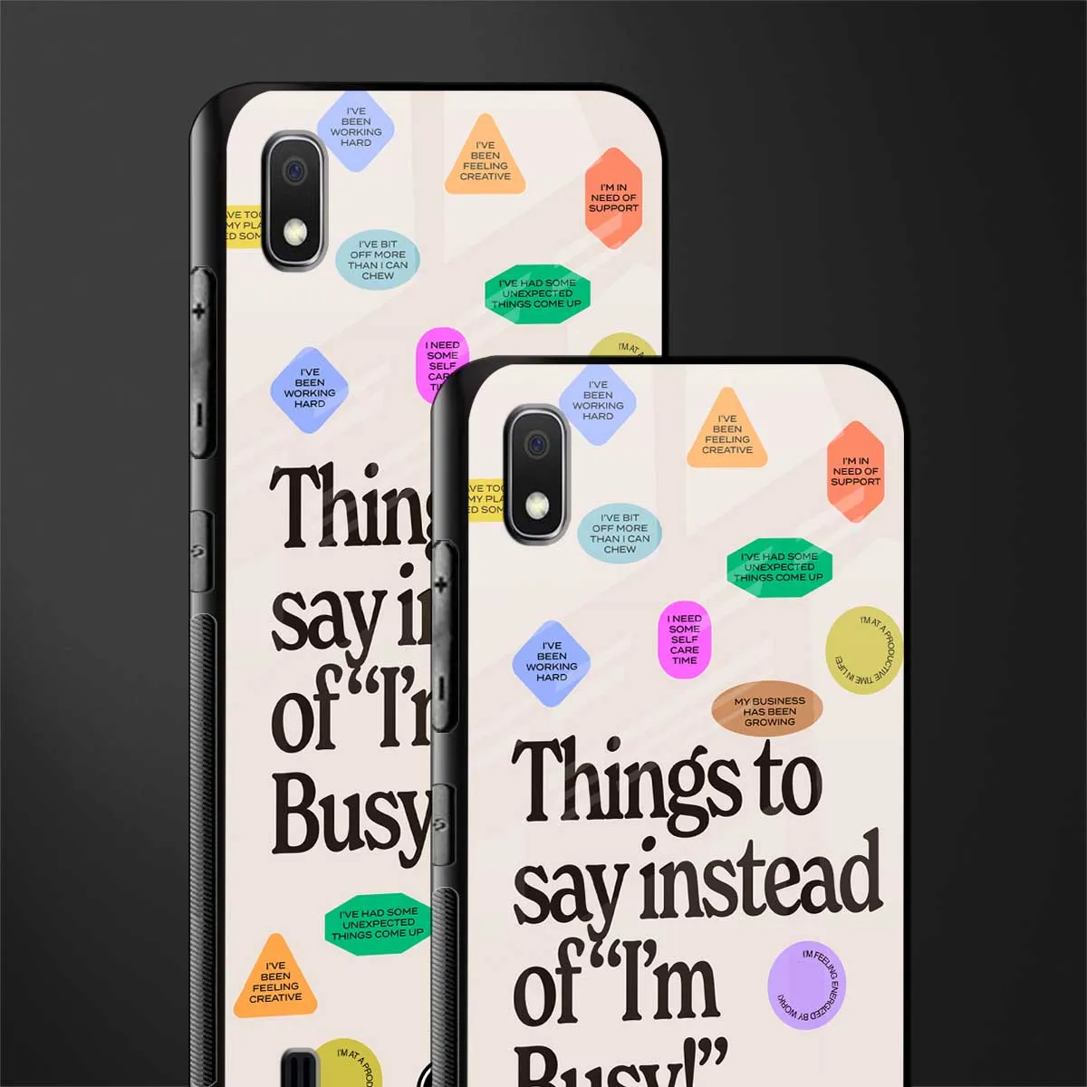 10 Things To Say Phone Case for Samsung Galaxy A10| Glass Case