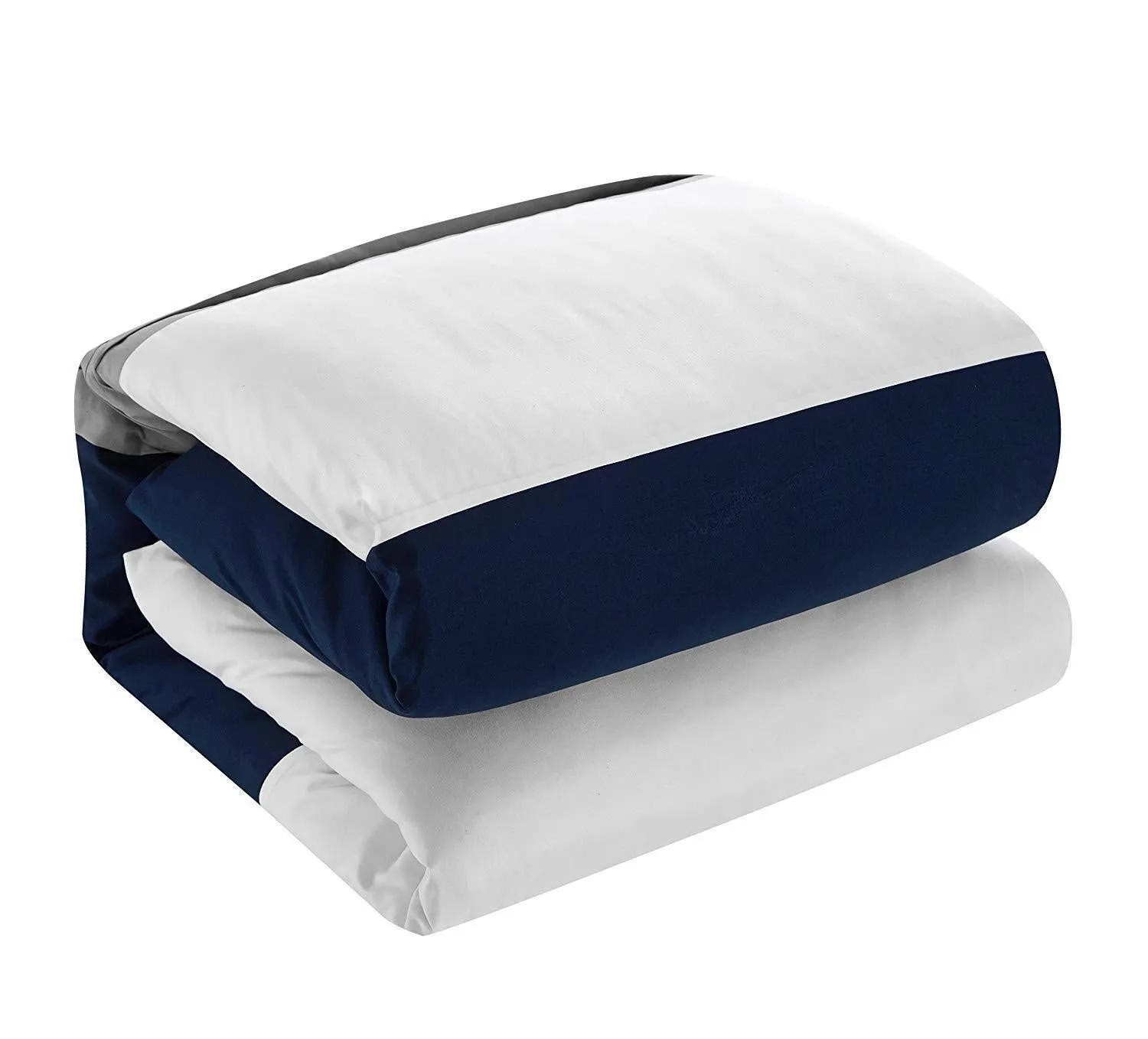 8pc Bedding Set with Duvet covers & 4 pillow cases-Navy