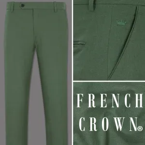 Asparagus Green Luxurious Linen Pant