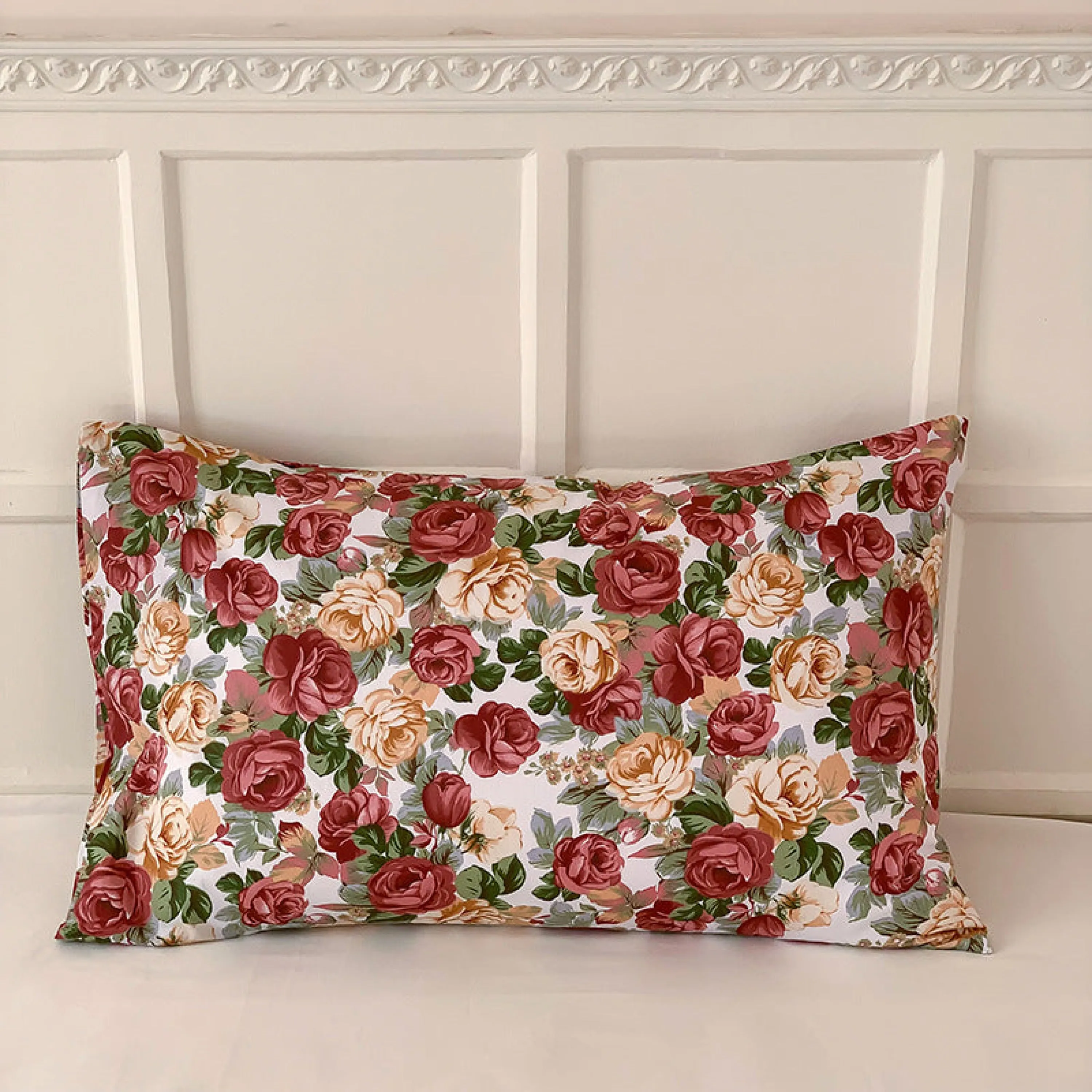 Assorted Warm Tone Floral & Patterned Pillowcases