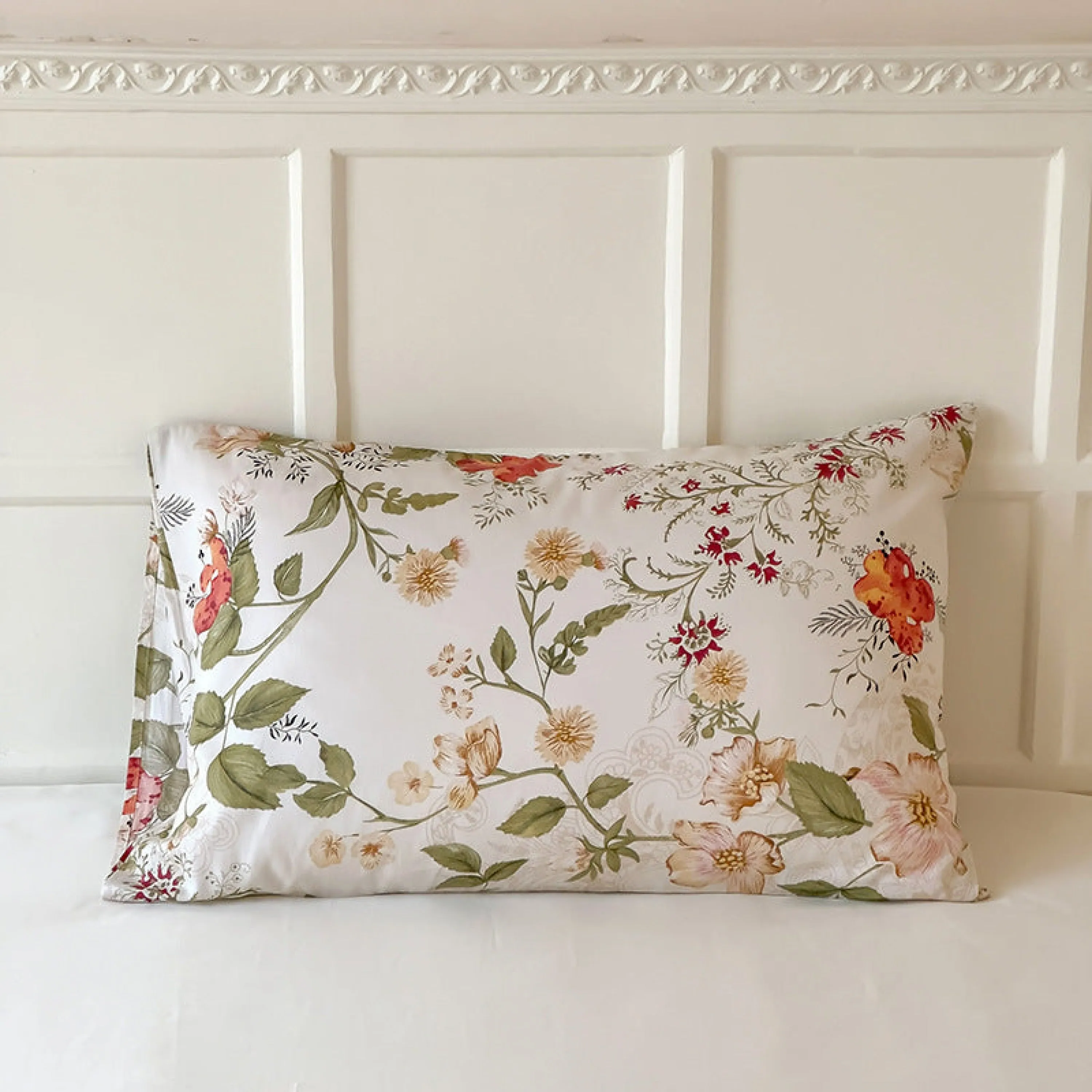 Assorted Warm Tone Floral & Patterned Pillowcases