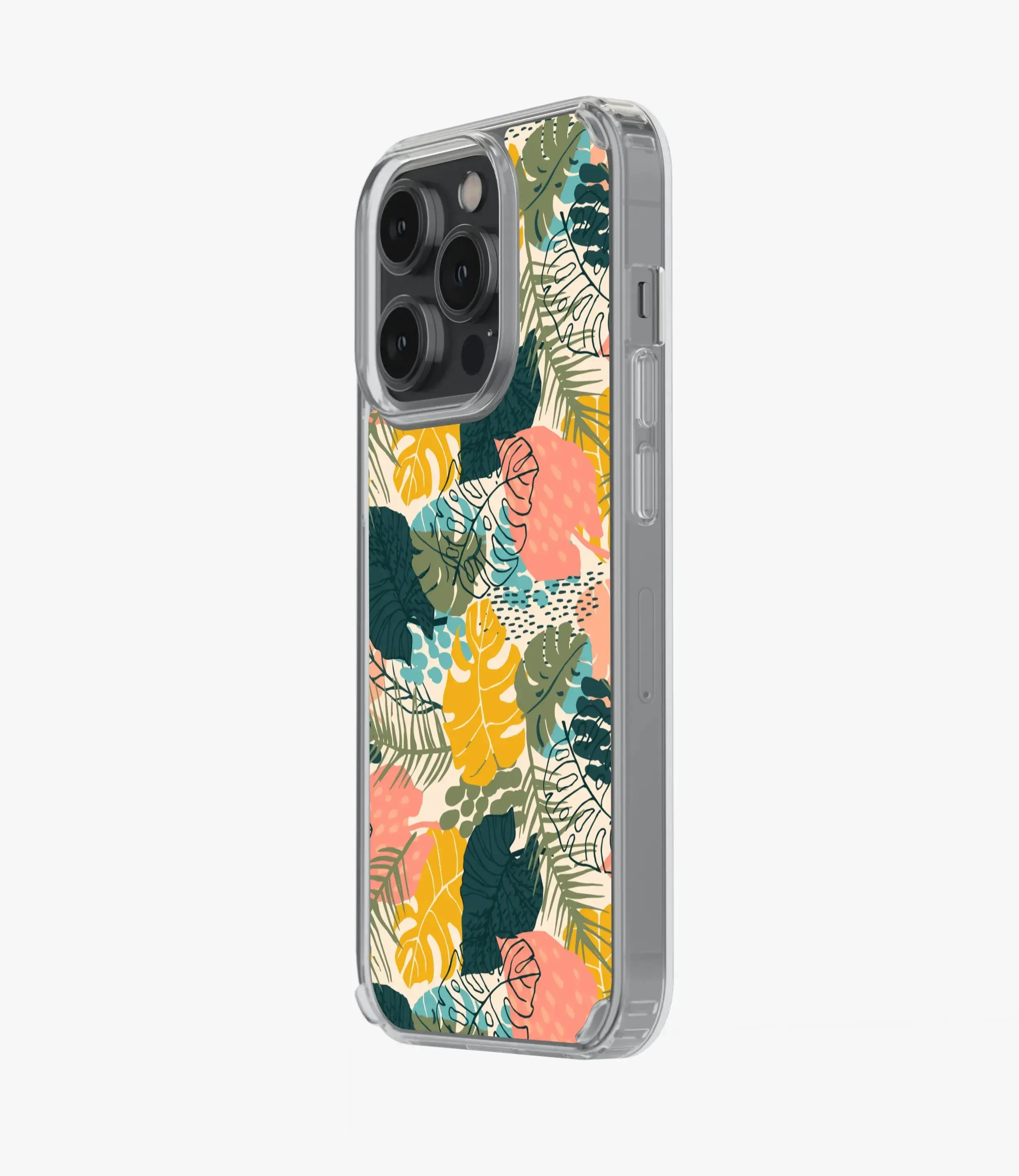 Beautiful Tropical Tree Leaves Silicone Case