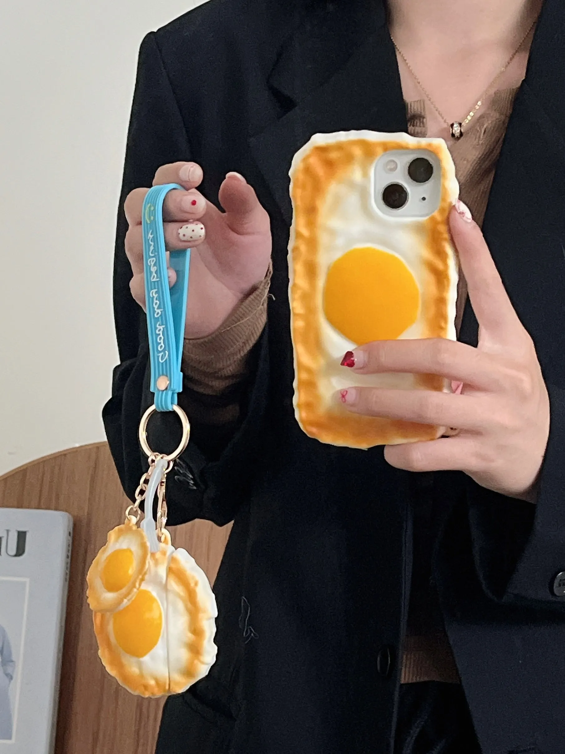 Bread Omlette Designer 3D Silicon Case for iPhone