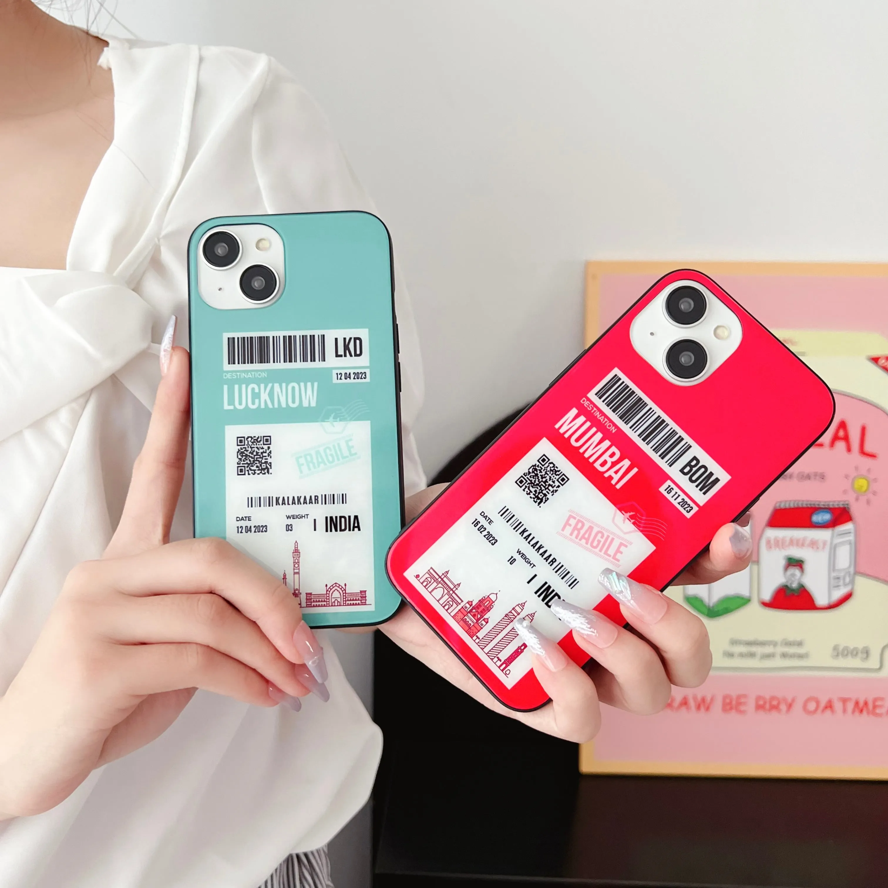 City Boarding Pass Designer Glass Case