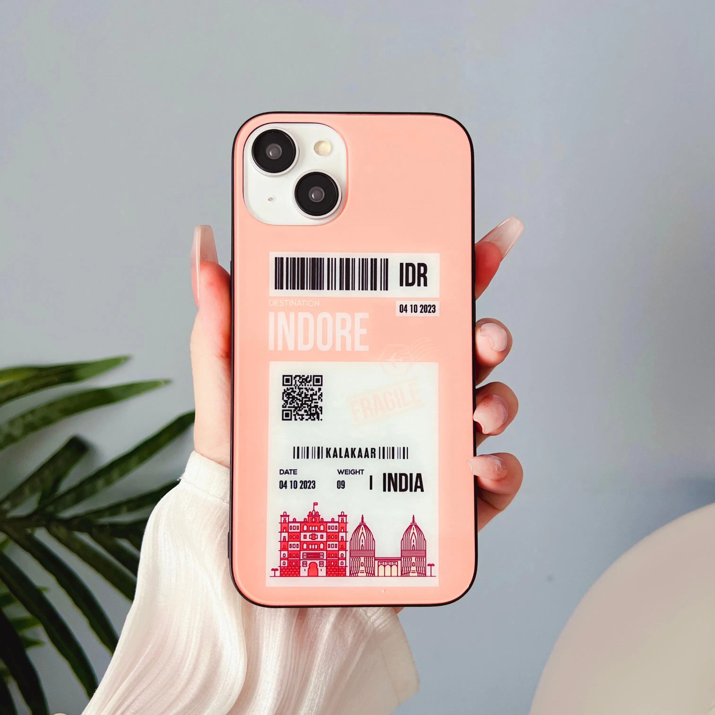 City Boarding Pass Designer Glass Case