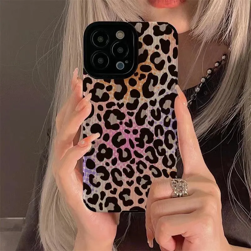 Colorful Leopard Print Phone Case for iPhone 15, 14, 13, 12, 11, Pro Max, 6, 6S, 7, 8, 14 Plus, X, XS, XR - Cute Cover