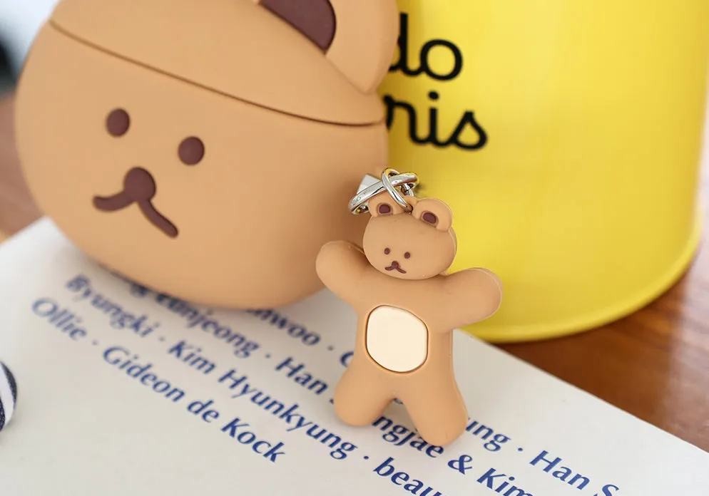 Cute Bear Characters Airpods Cases Accessory Silicone Keyring Protect Apple Charger Accessories