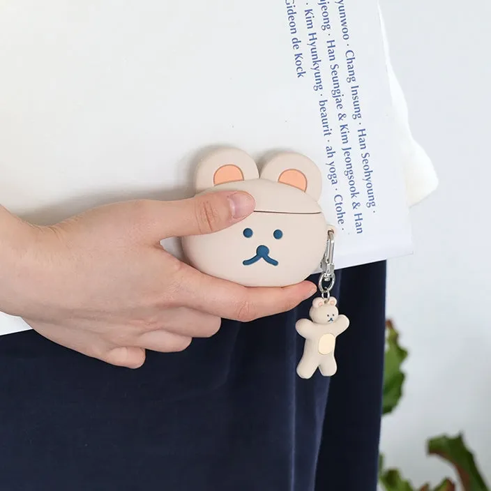 Cute Bear Characters Airpods Cases Accessory Silicone Keyring Protect Apple Charger Accessories