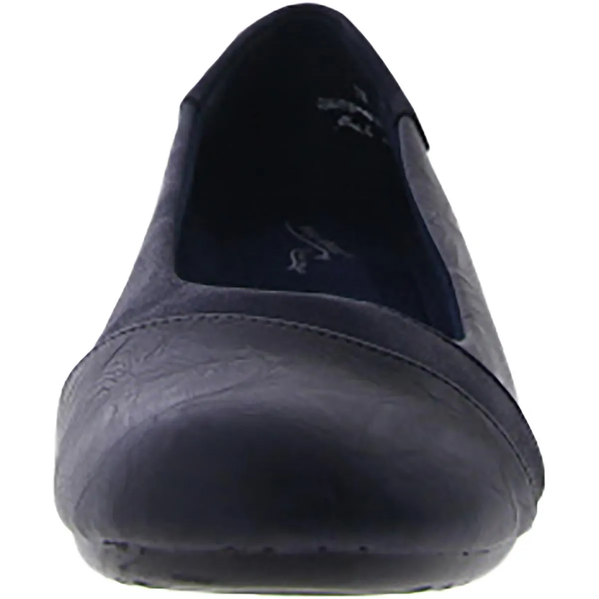 Easy Street Womens Faux Leather Slip On Ballet Flats