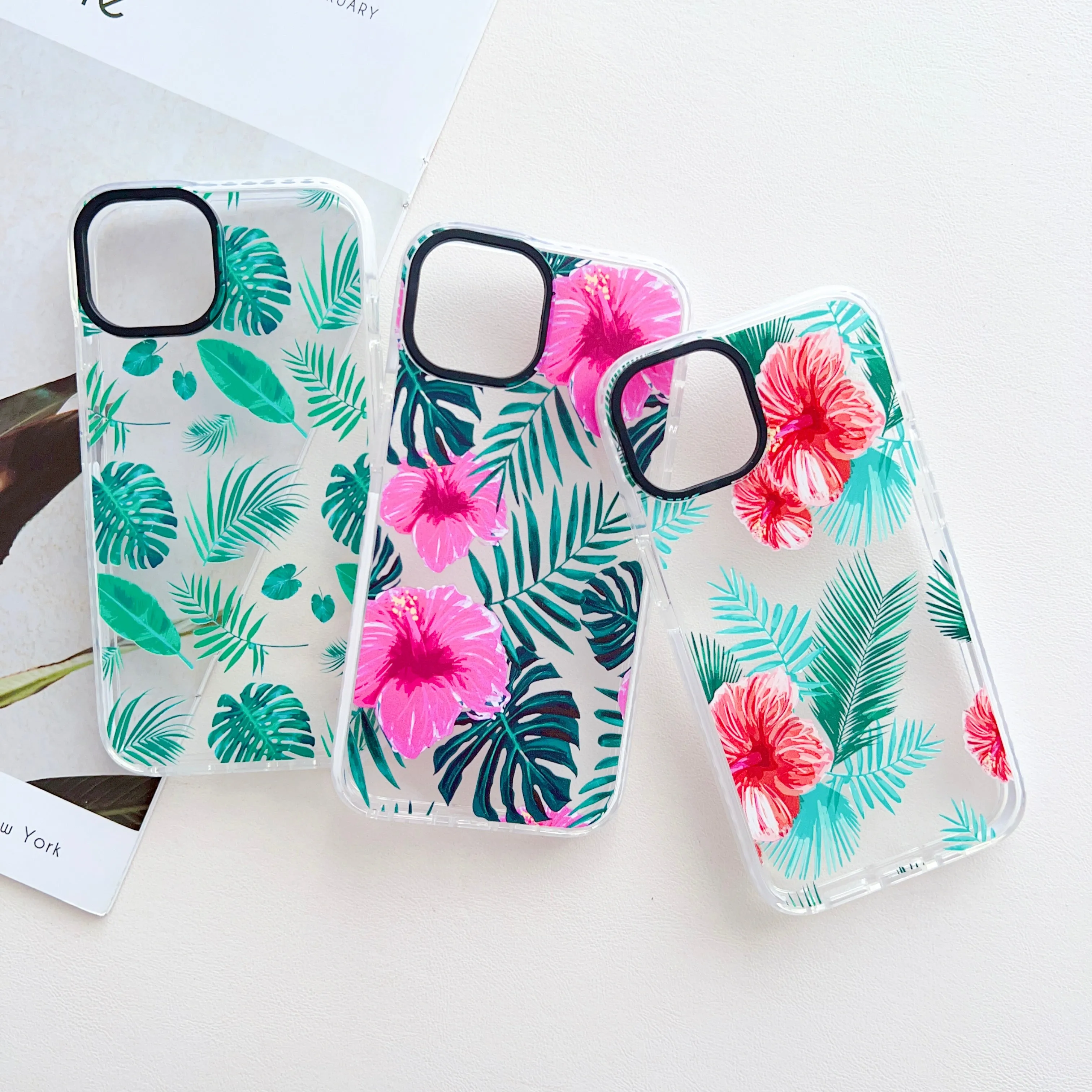 Floral Threesome ! Designer Impact Proof Silicon Phone Case for iPhone