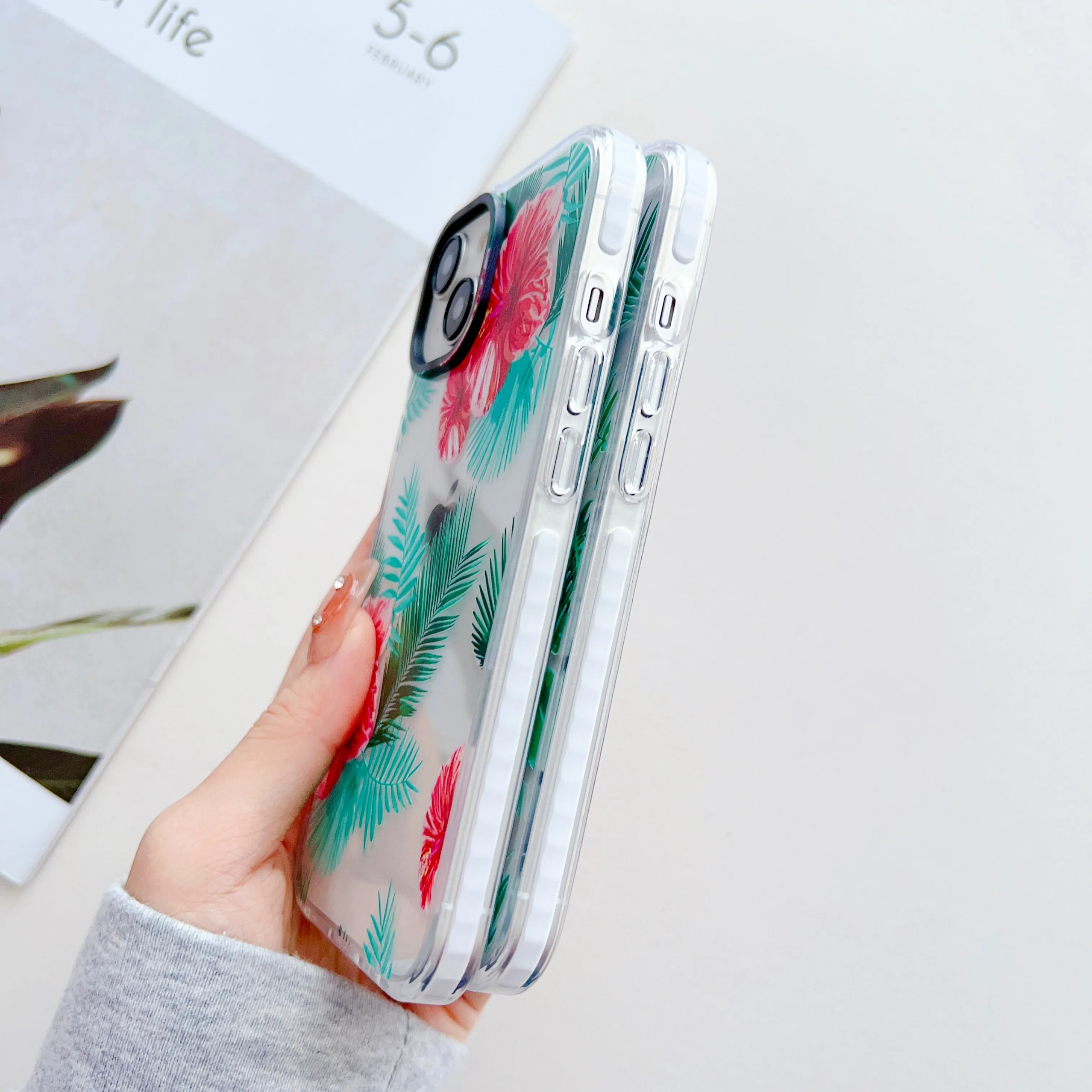 Floral Threesome ! Designer Impact Proof Silicon Phone Case for iPhone