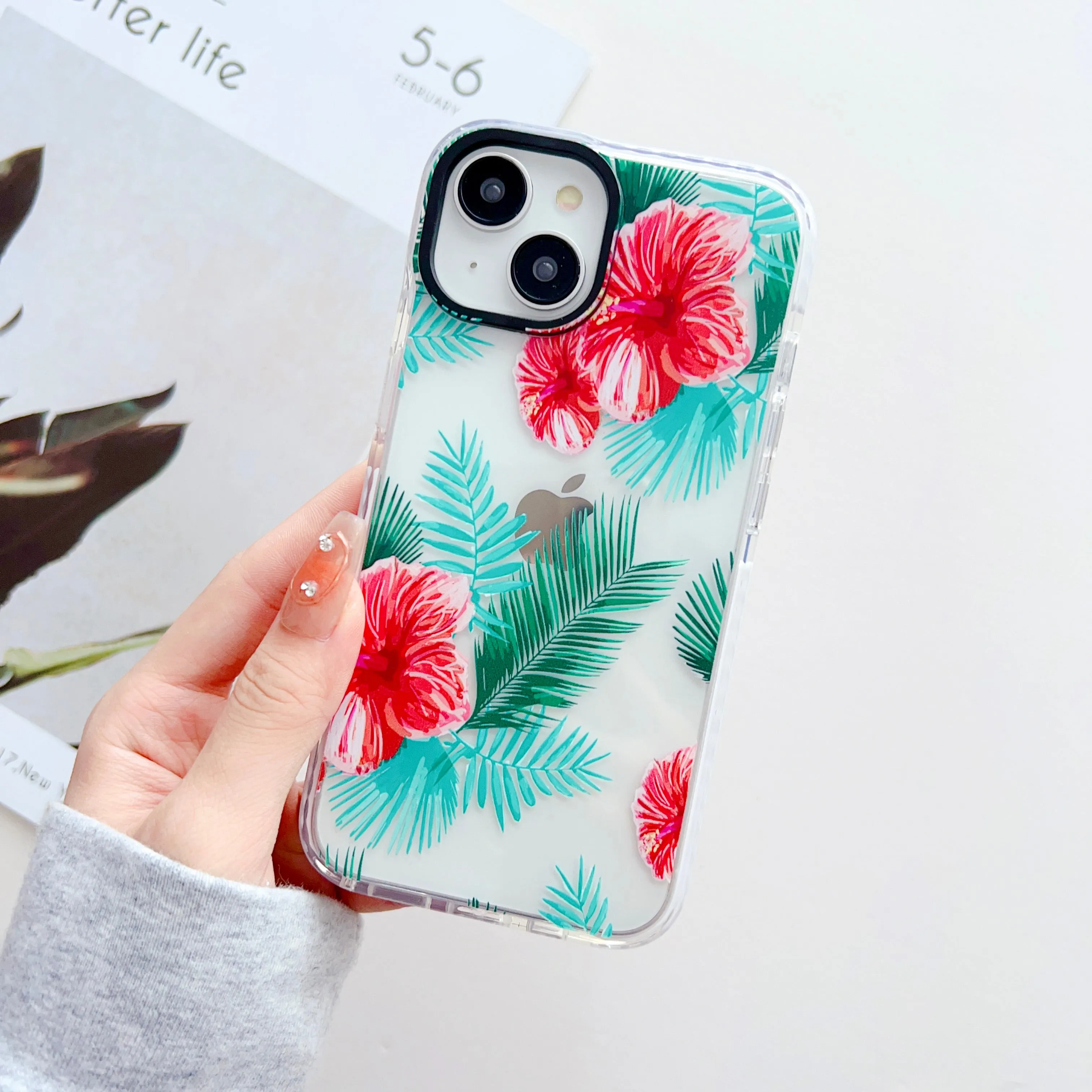 Floral Threesome ! Designer Impact Proof Silicon Phone Case for iPhone