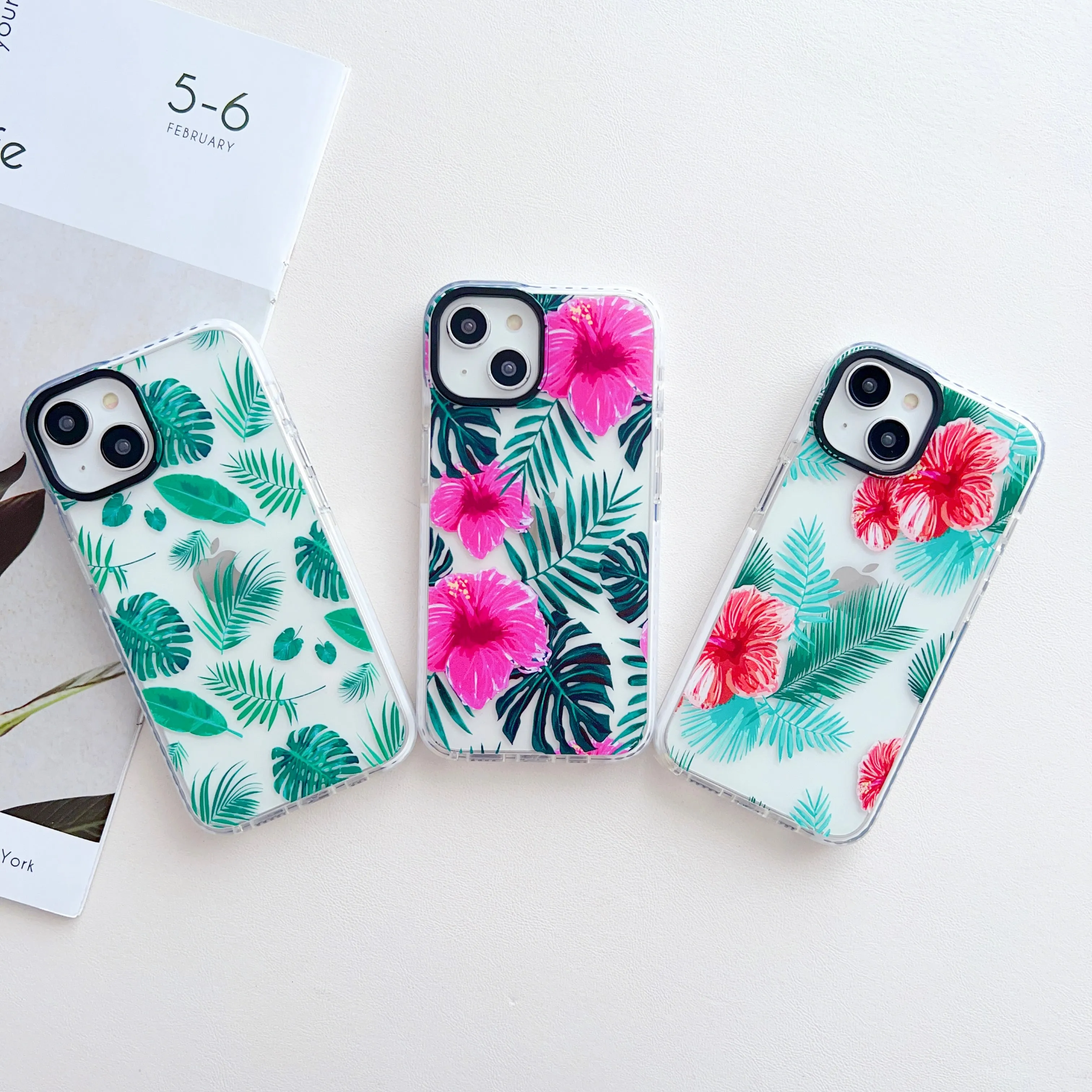 Floral Threesome ! Designer Impact Proof Silicon Phone Case for iPhone