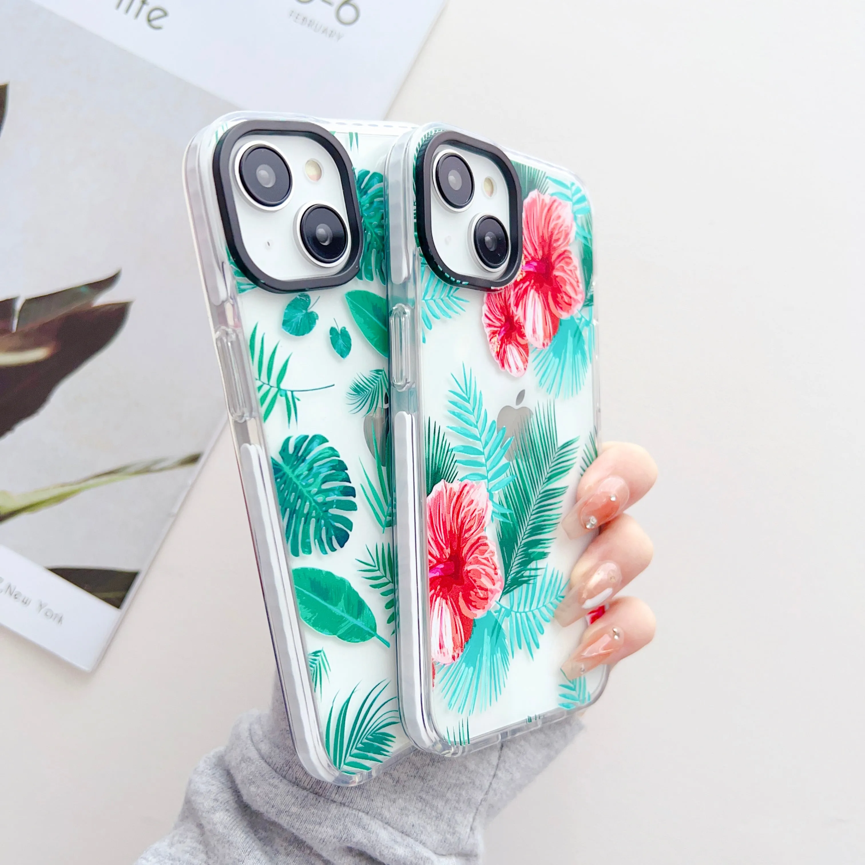 Floral Threesome ! Designer Impact Proof Silicon Phone Case for iPhone