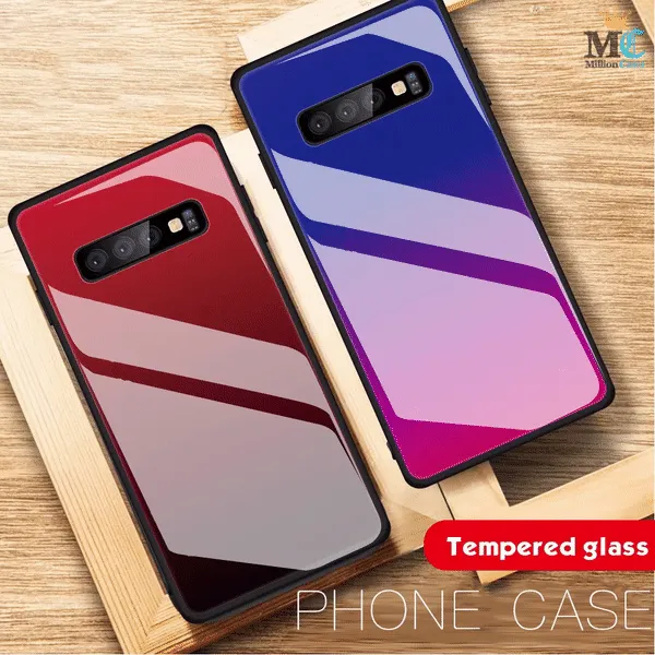 Galaxy S10 Plus Gradient Soft Edge Glass Back Case