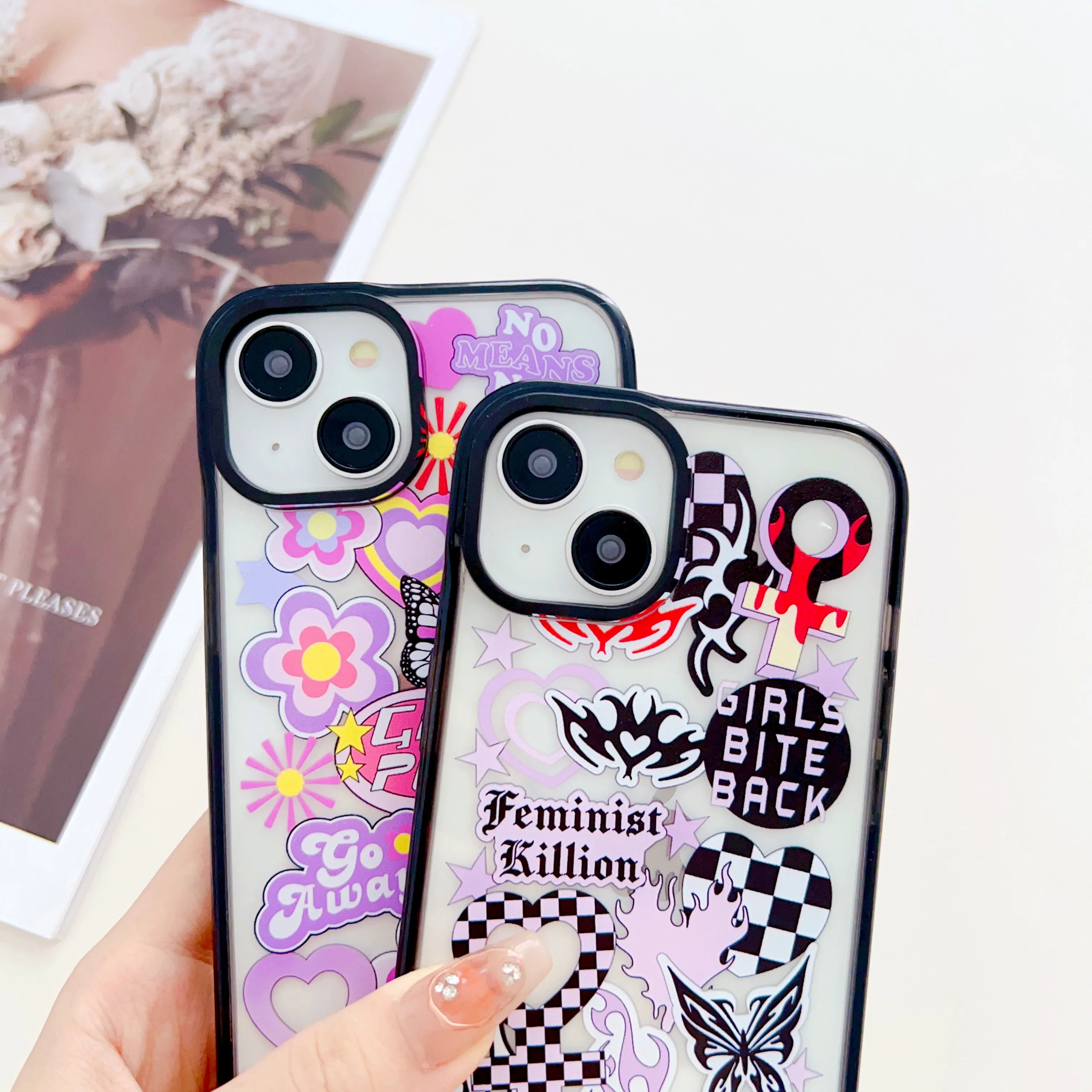 Girl Power Designer Impact Proof Silicon Phone Case for iPhone