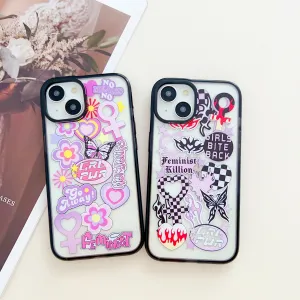 Girl Power Designer Impact Proof Silicon Phone Case for iPhone