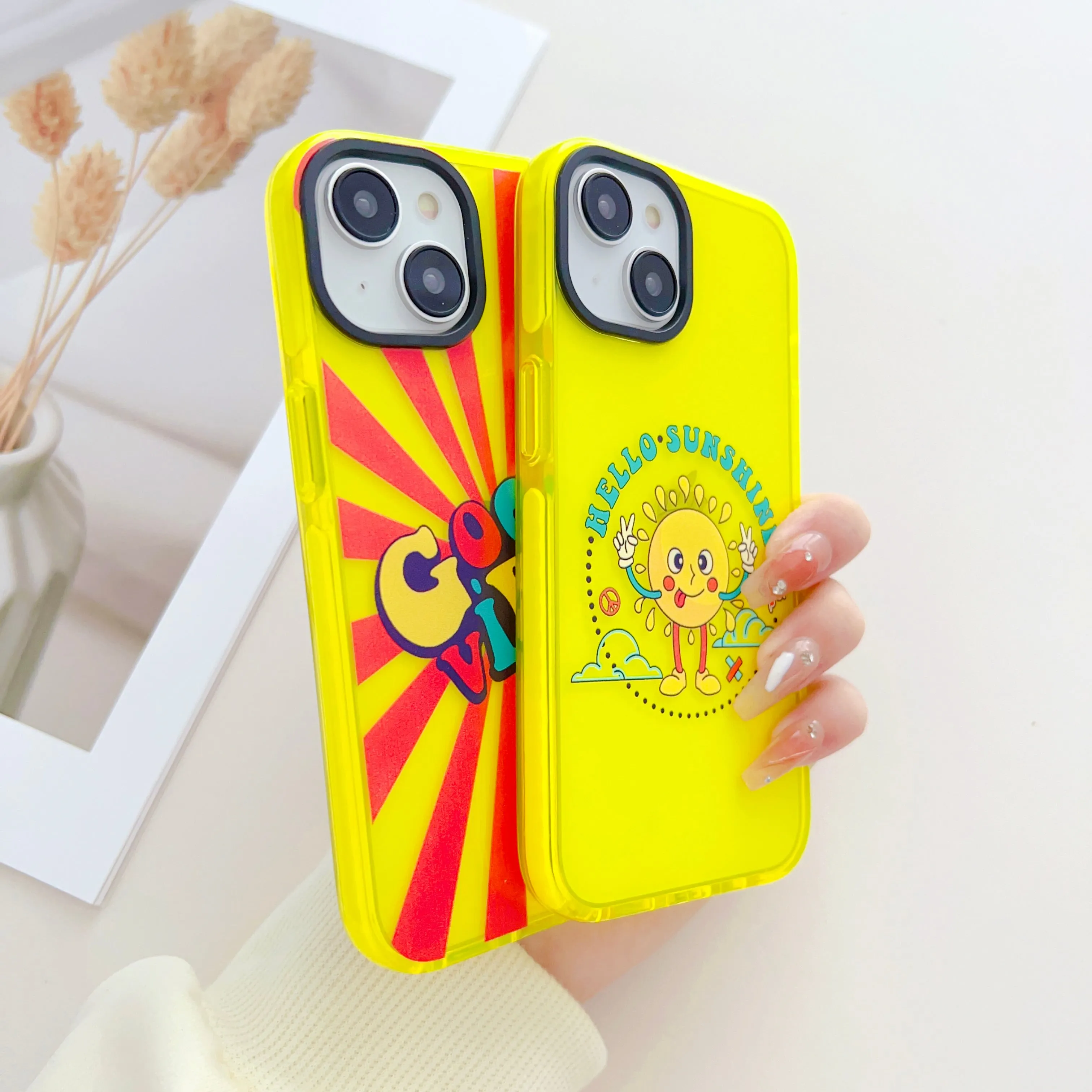 Good Vibes Neon Designer Impact Proof Case for iPhone