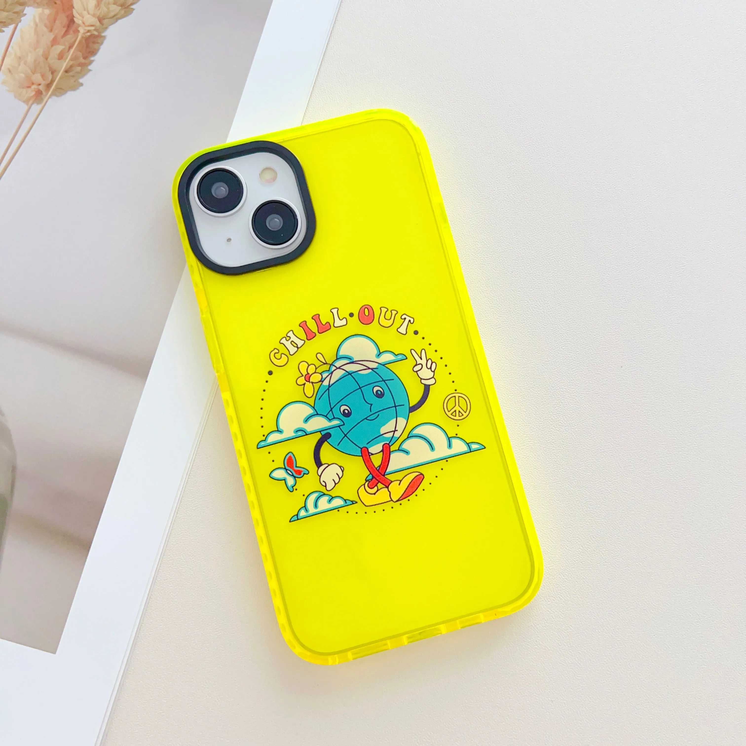 Good Vibes Neon Designer Impact Proof Case for iPhone