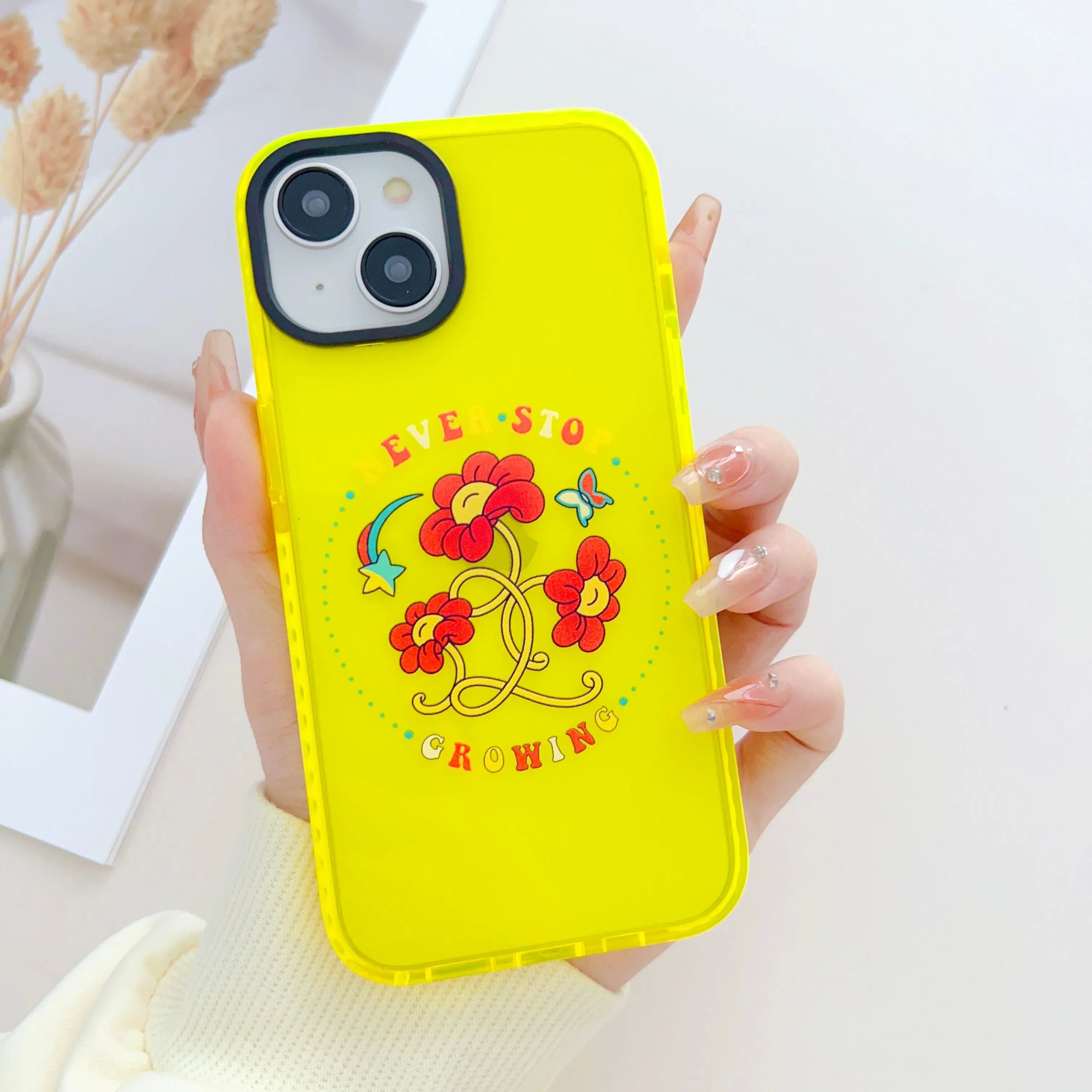 Good Vibes Neon Designer Impact Proof Case for iPhone