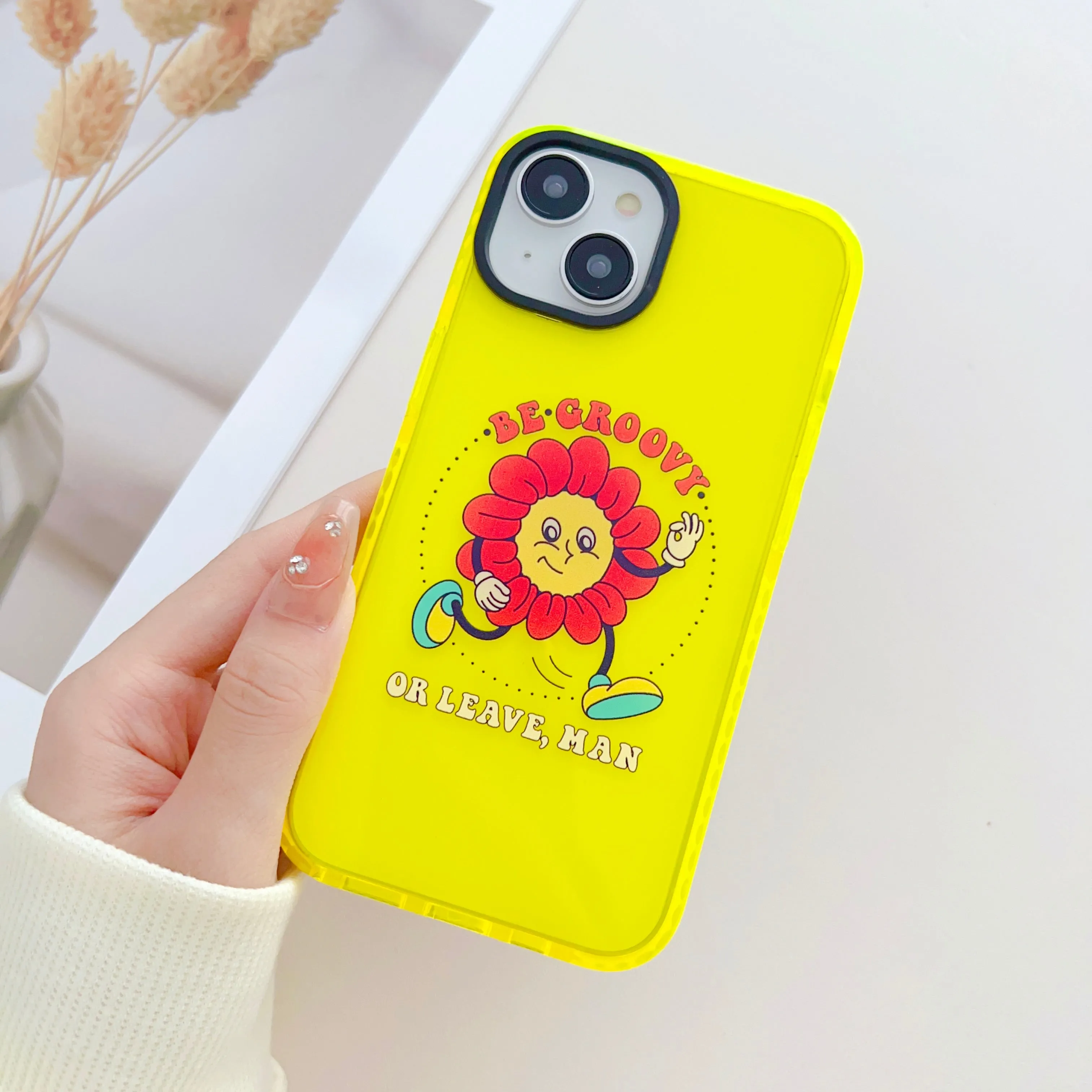 Good Vibes Neon Designer Impact Proof Case for iPhone