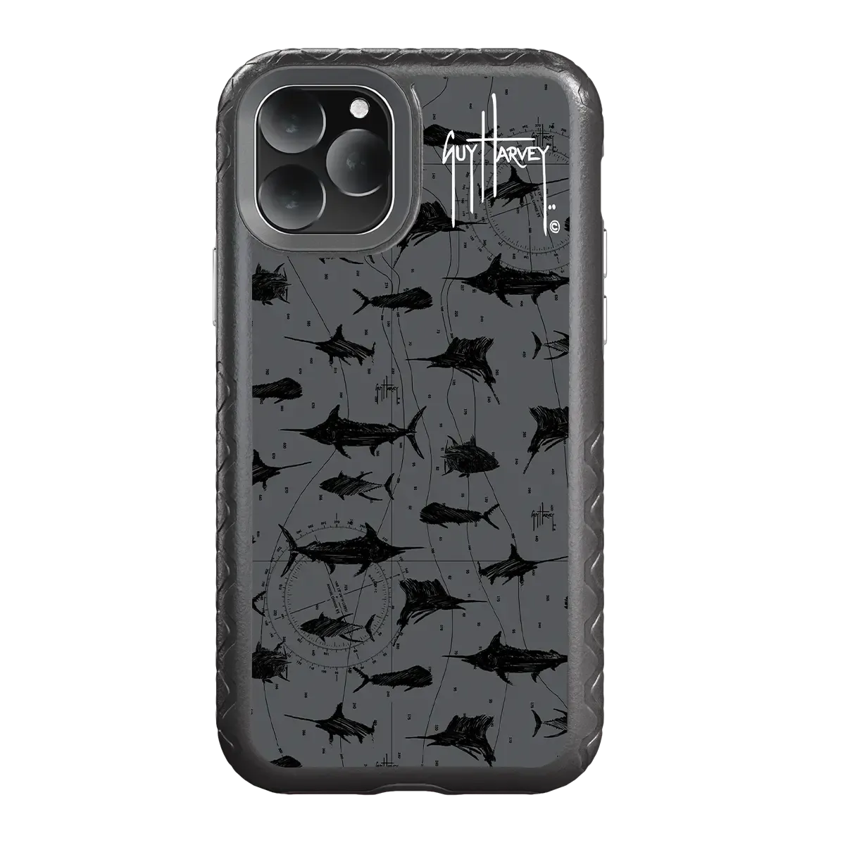 Guy Harvey Fortitude Series for Apple iPhone 11 Pro - Black Scribbler