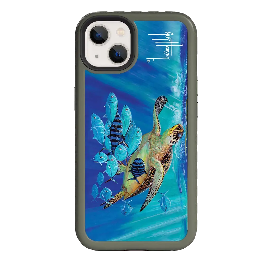 Guy Harvey Fortitude Series for Apple iPhone 13 - Hawksbill Caravan