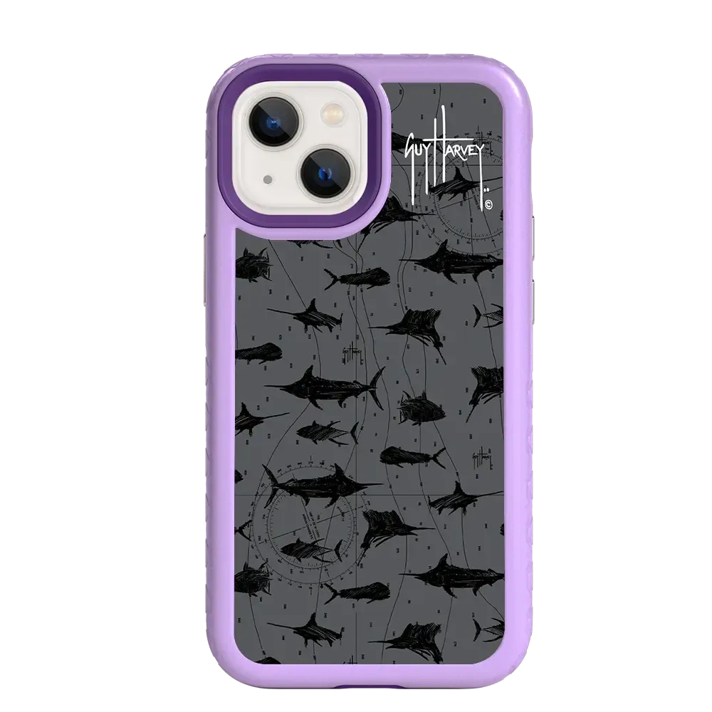 Guy Harvey Fortitude Series for Apple iPhone 13 Mini - Black Scribbler