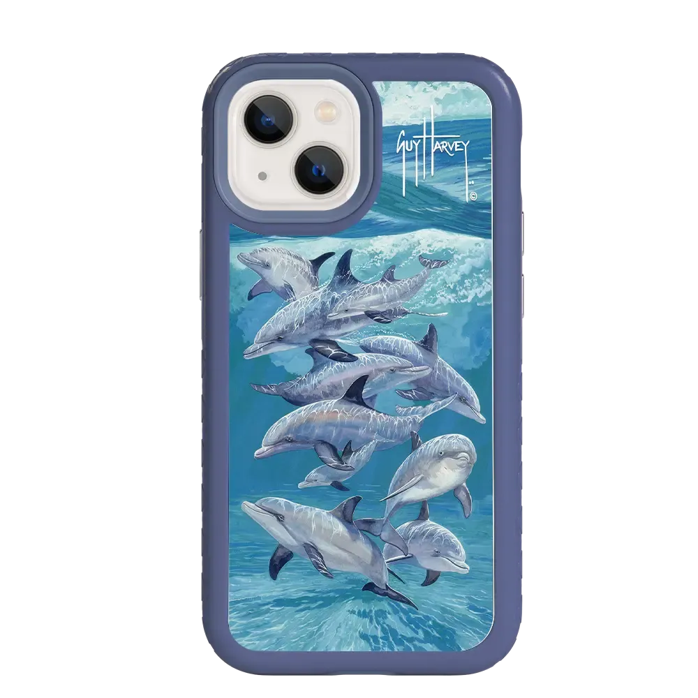 Guy Harvey Fortitude Series for Apple iPhone 13 Mini - Dolphin Oasis