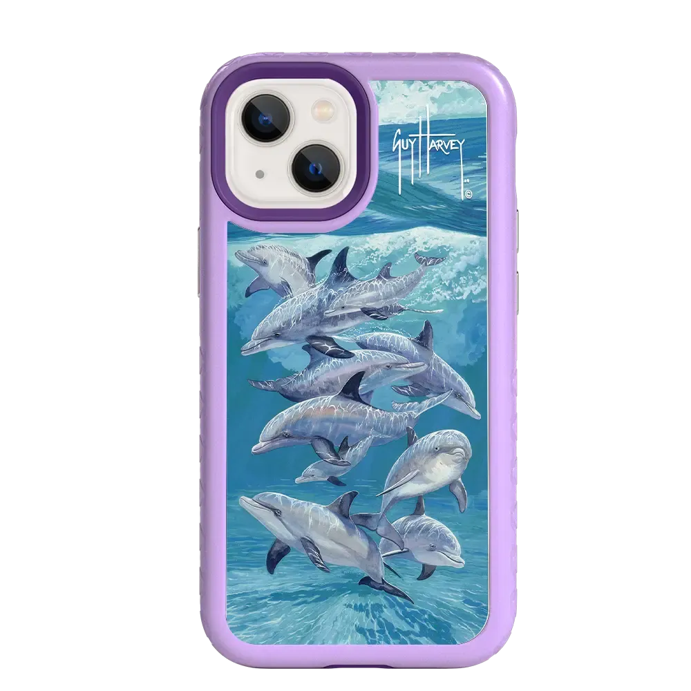 Guy Harvey Fortitude Series for Apple iPhone 13 Mini - Dolphin Oasis