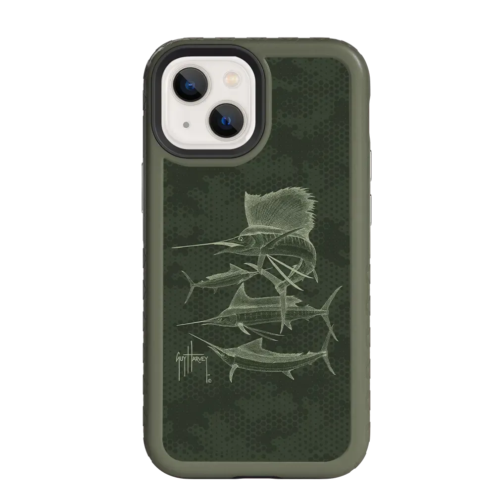 Guy Harvey Fortitude Series for Apple iPhone 13 Mini - Green Camo