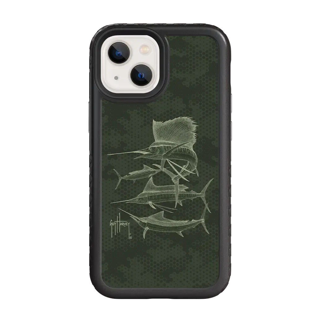 Guy Harvey Fortitude Series for Apple iPhone 13 Mini - Green Camo