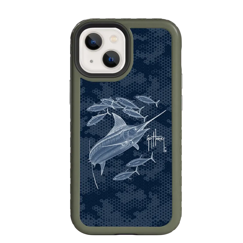 Guy Harvey Fortitude Series for Apple iPhone 13 Pro - Blue Camo