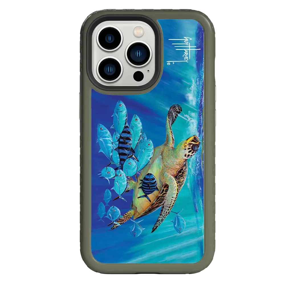 Guy Harvey Fortitude Series for Apple iPhone 13 Pro - Hawksbill Caravan