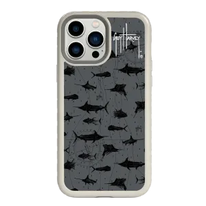 Guy Harvey Fortitude Series for Apple iPhone 13 Pro Max - Black Scribbler