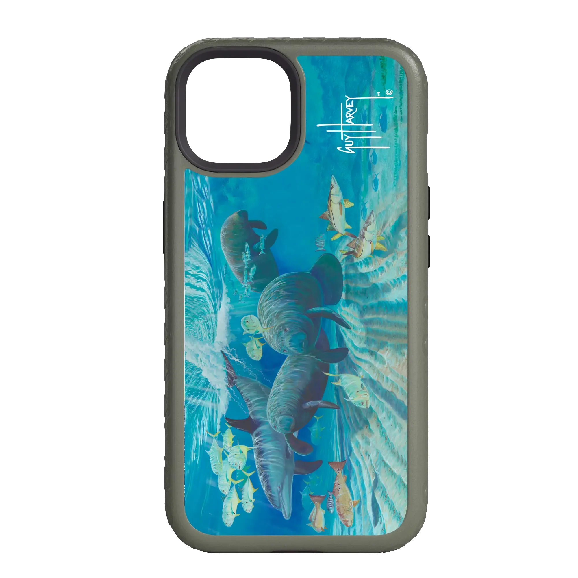 Guy Harvey Fortitude Series for Apple iPhone 14 - Manatee Pass