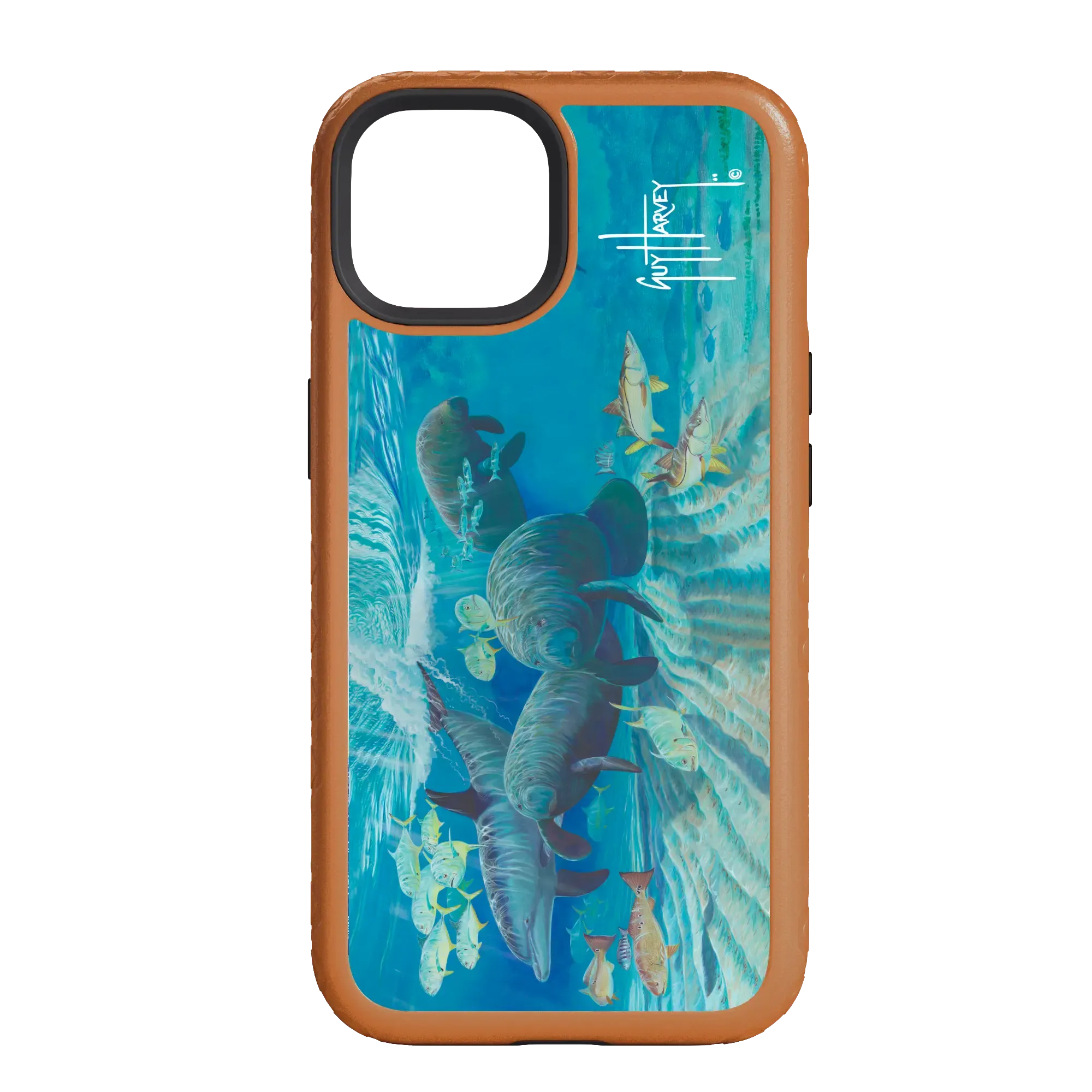 Guy Harvey Fortitude Series for Apple iPhone 14 - Manatee Pass