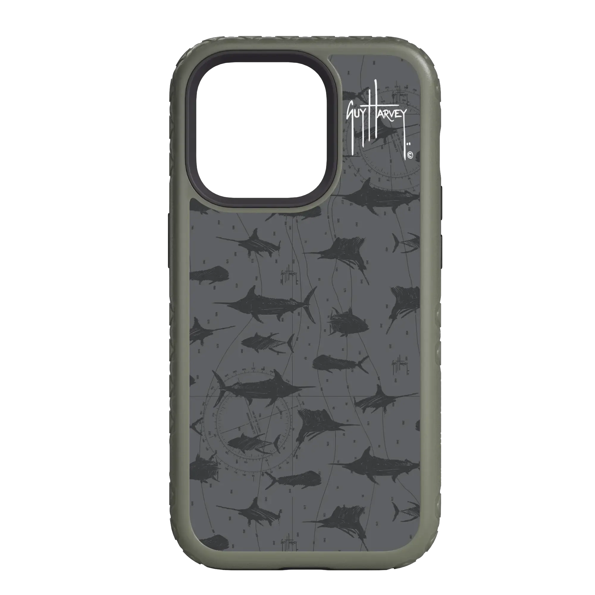 Guy Harvey Fortitude Series for Apple iPhone 14 Plus - Black Scribbler