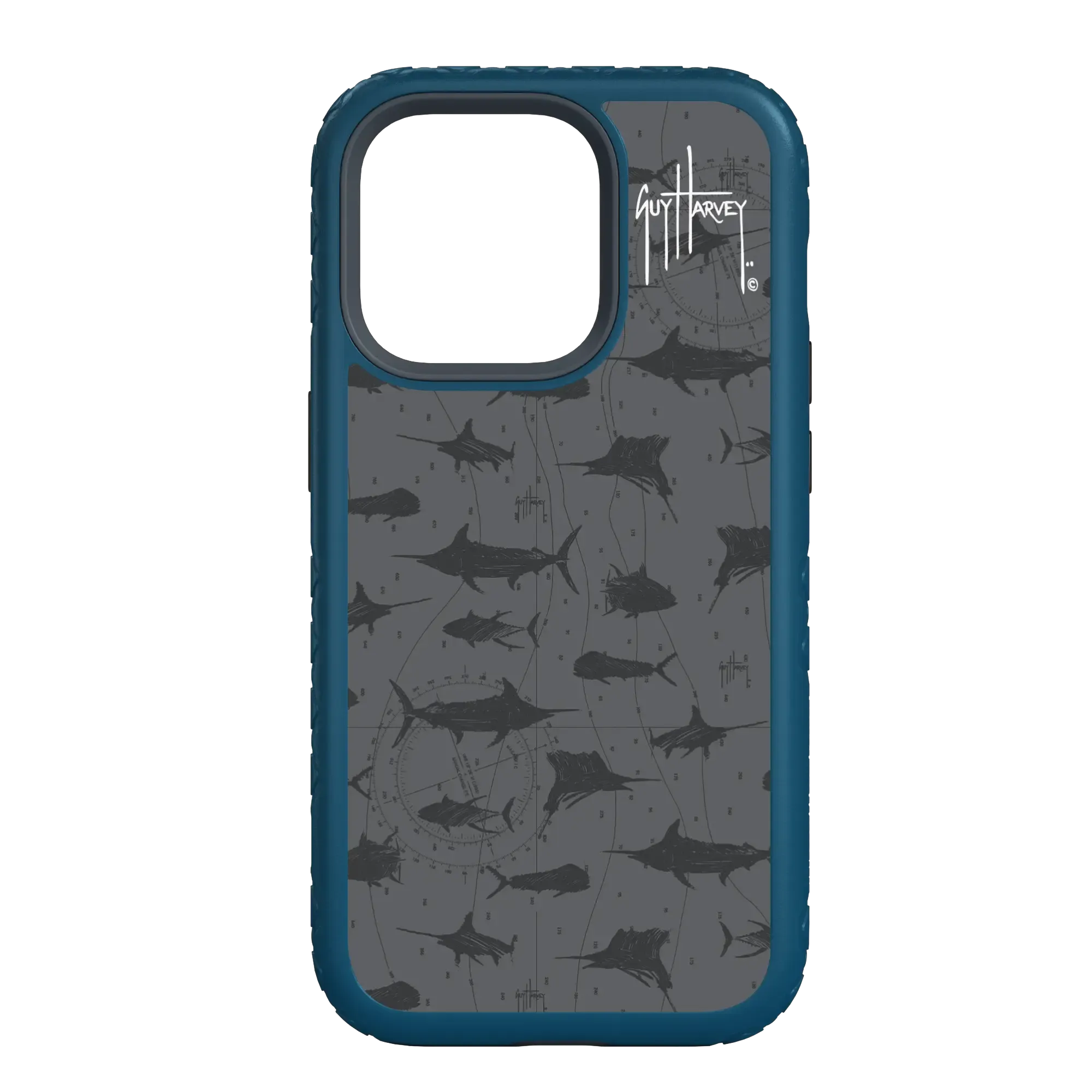 Guy Harvey Fortitude Series for Apple iPhone 14 Plus - Black Scribbler