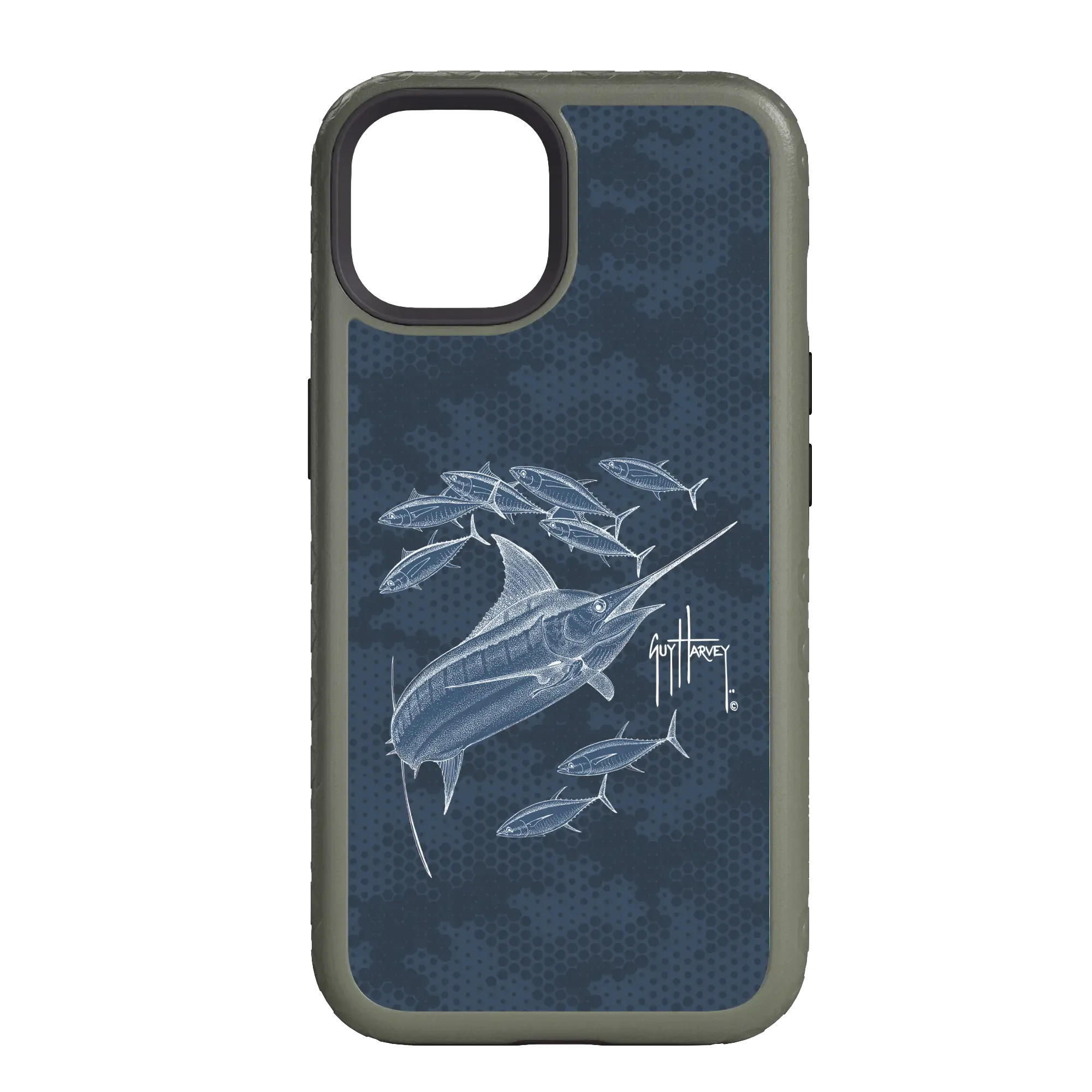 Guy Harvey Fortitude Series for Apple iPhone 14 Pro - Blue Camo