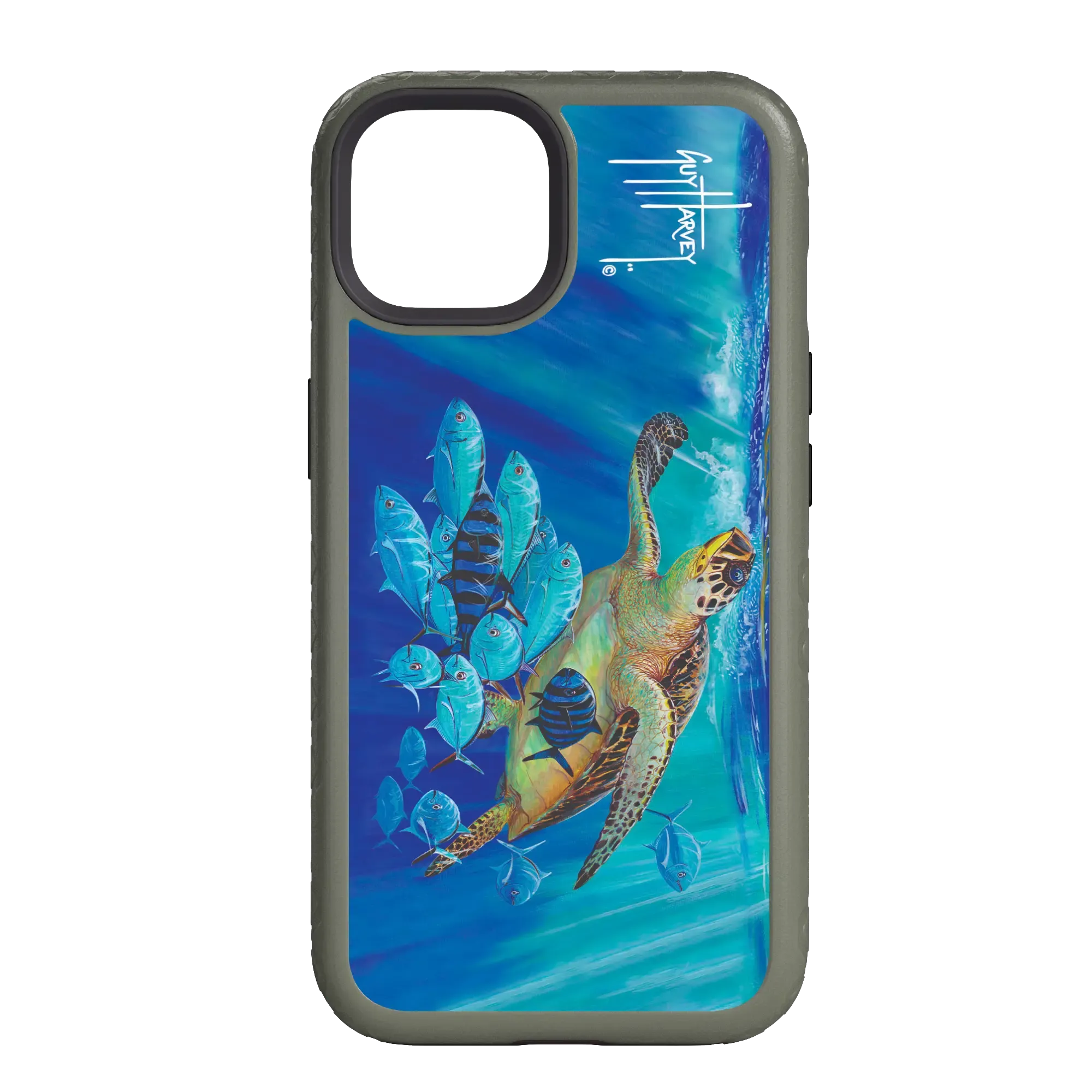 Guy Harvey Fortitude Series for Apple iPhone 14 Pro - Hawksbill Caravan