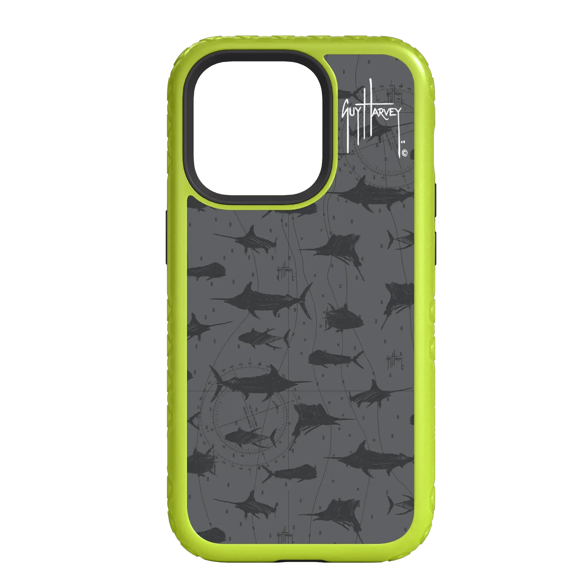 Guy Harvey Fortitude Series for Apple iPhone 14 Pro Max - Black Scribbler