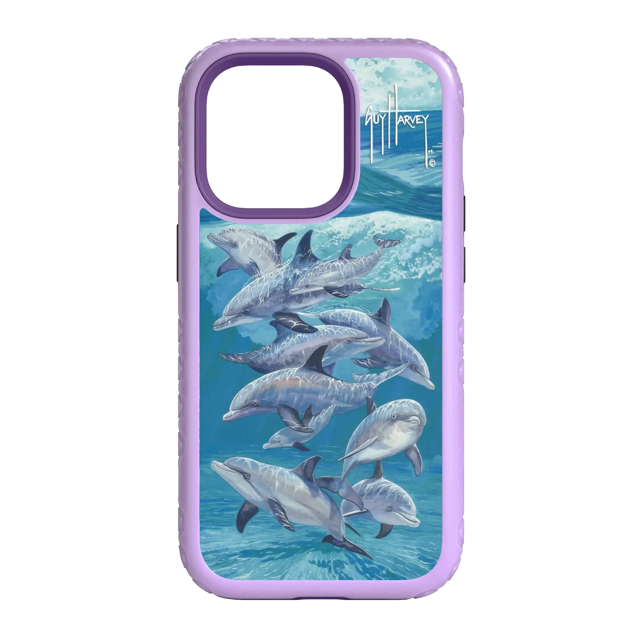 Guy Harvey Fortitude Series for Apple iPhone 14 Pro Max - Bottlenose Dolphins