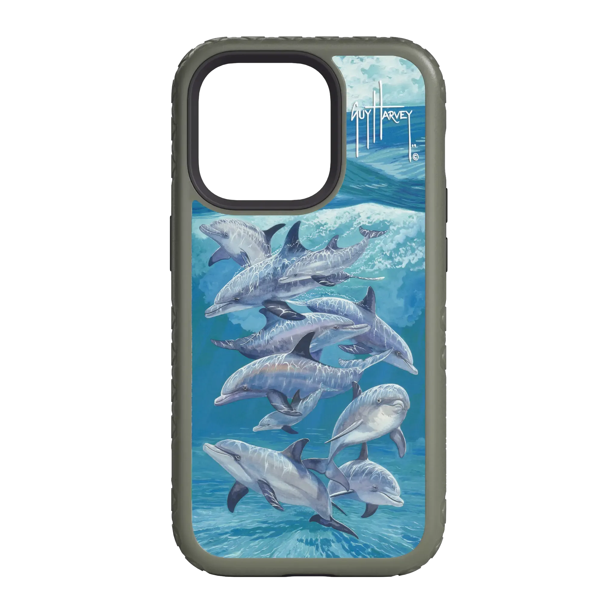 Guy Harvey Fortitude Series for Apple iPhone 14 Pro Max - Bottlenose Dolphins