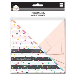 Happy Planner Adhesive Pocket Rainbow Stripe