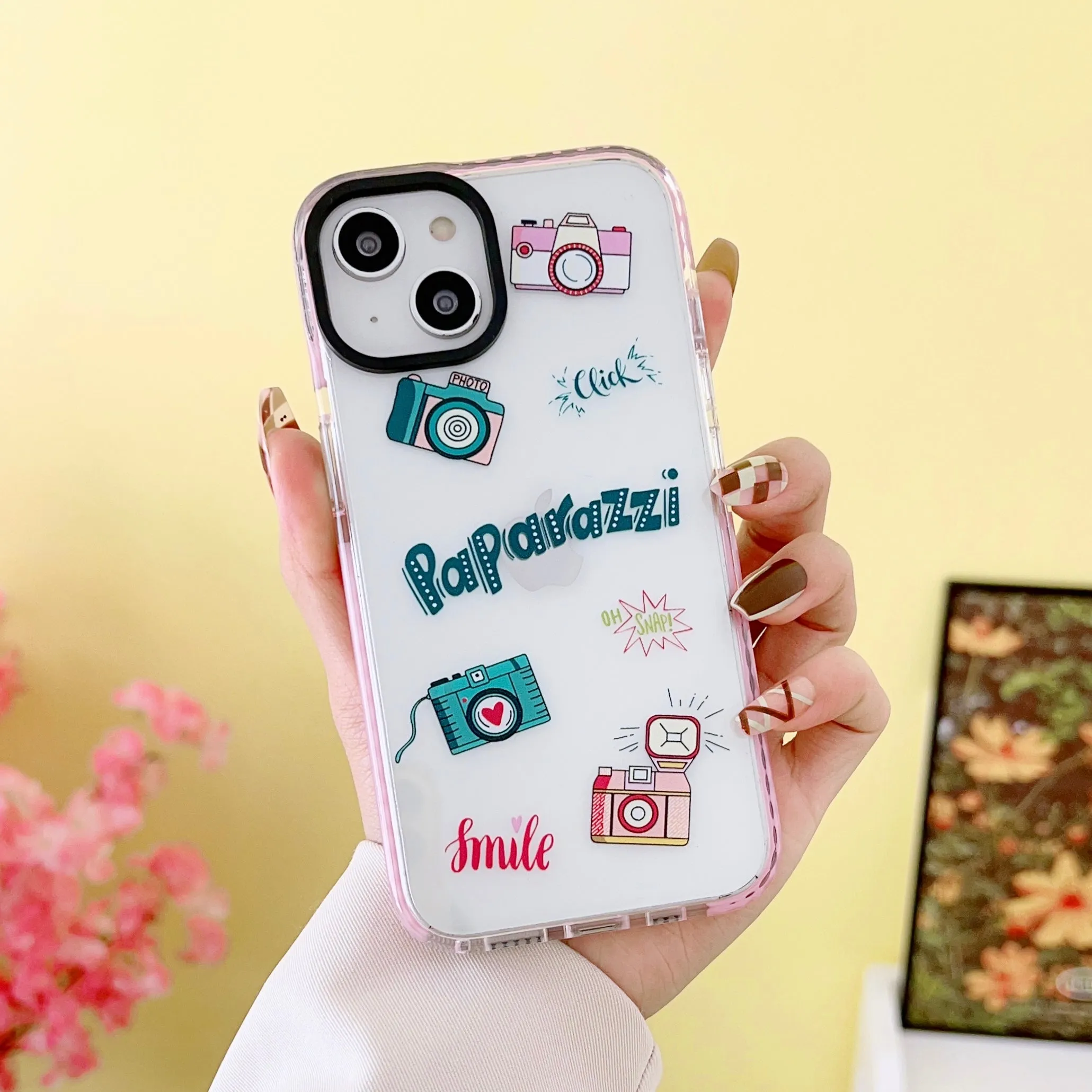 Impact Proof Silicon Case For iPhone ( Cute Stickers )