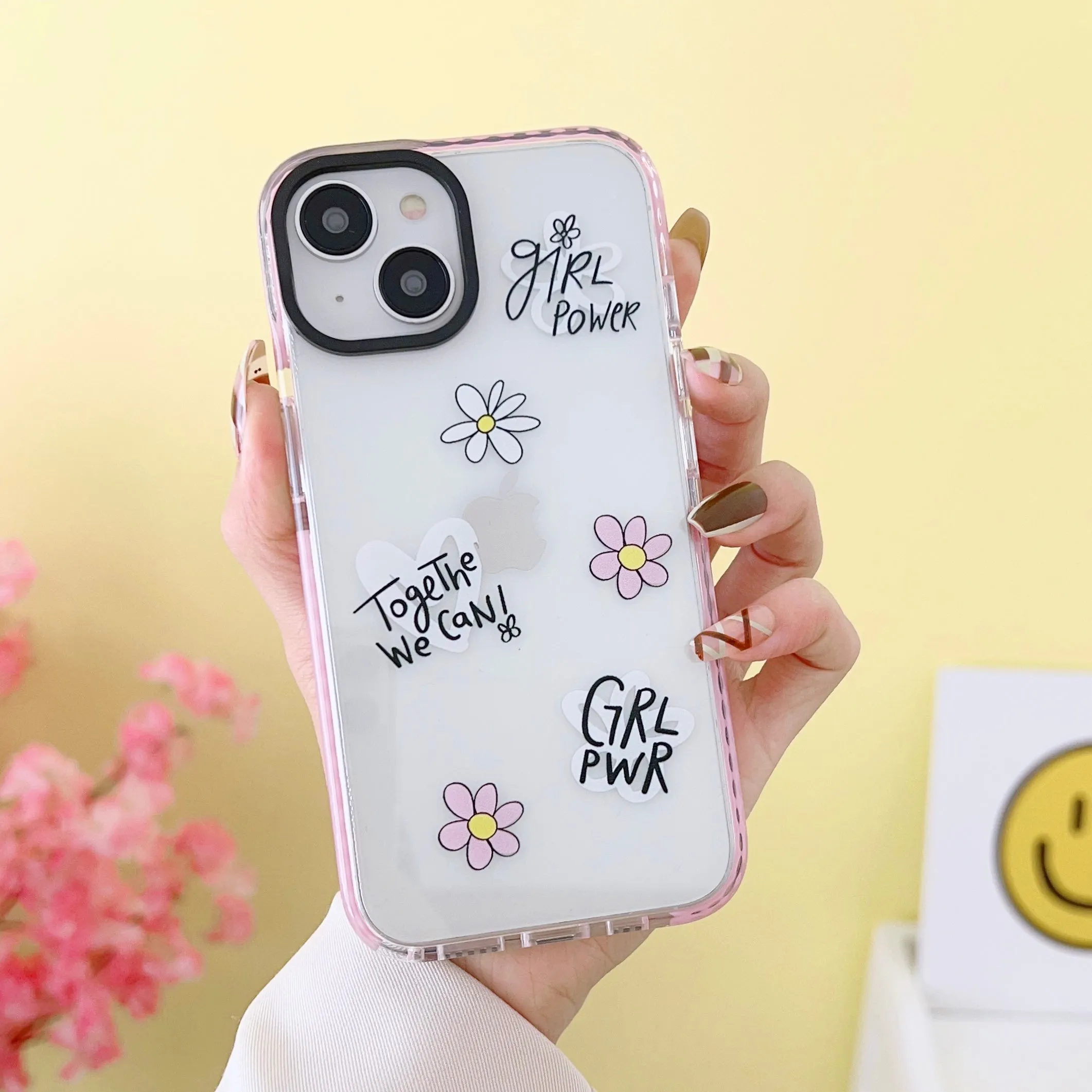 Impact Proof Silicon Case For iPhone ( Cute Stickers )