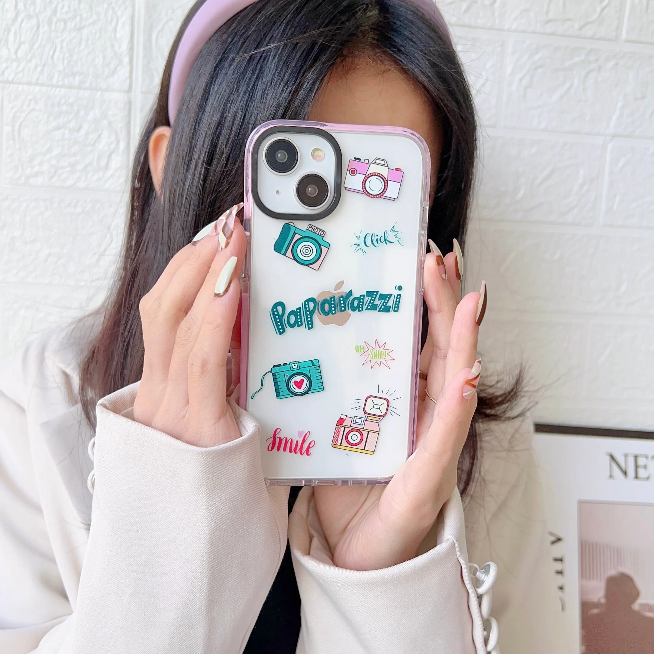 Impact Proof Silicon Case For iPhone ( Cute Stickers )