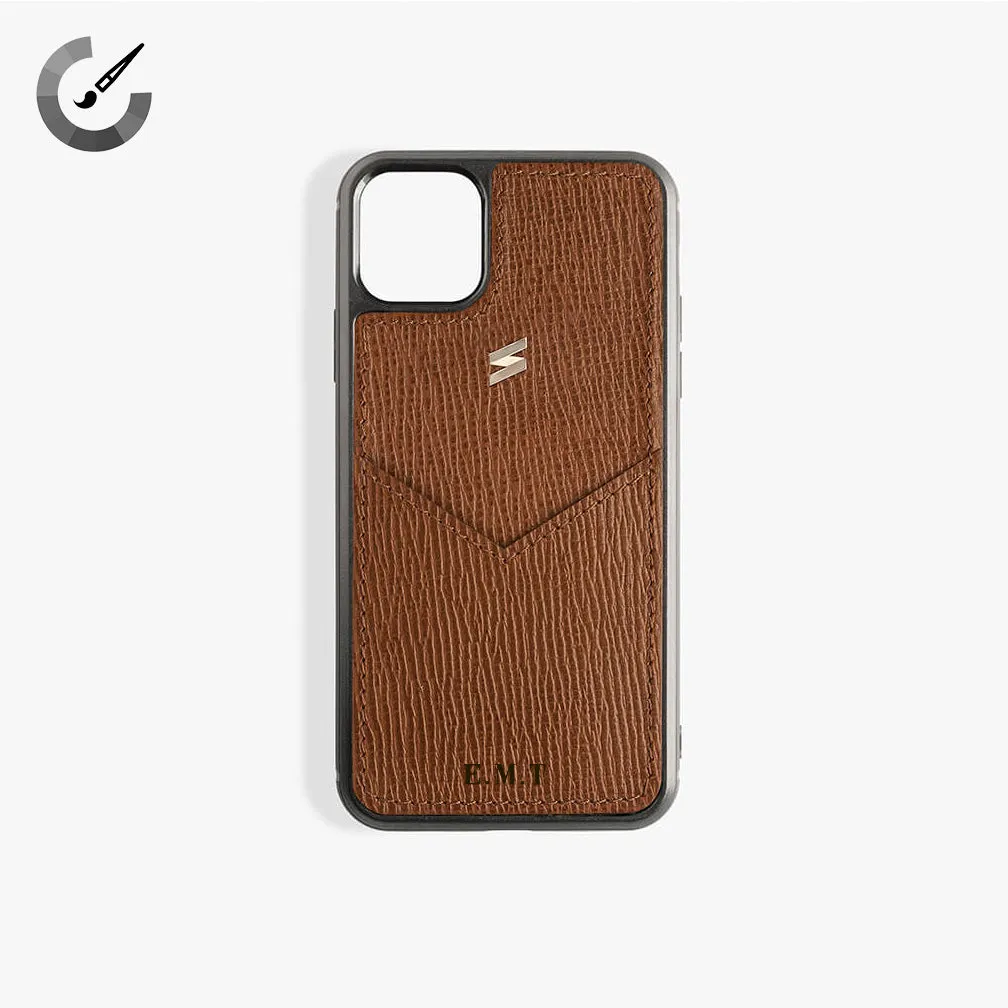 iPhone 11 Pro Max Case Corteccia Card Brown